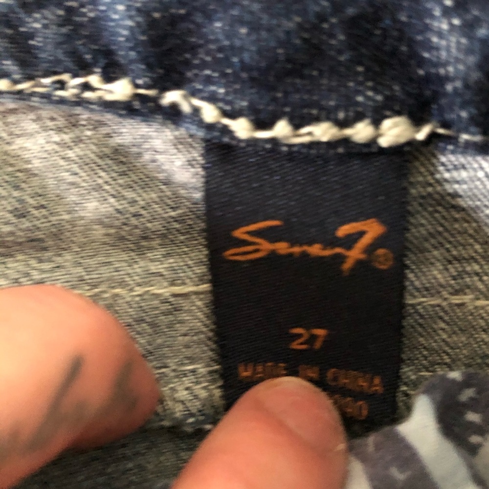 Seven7 Low Rise Boot Cut Jeans Women’s Size 27 - Picture 10 of 11